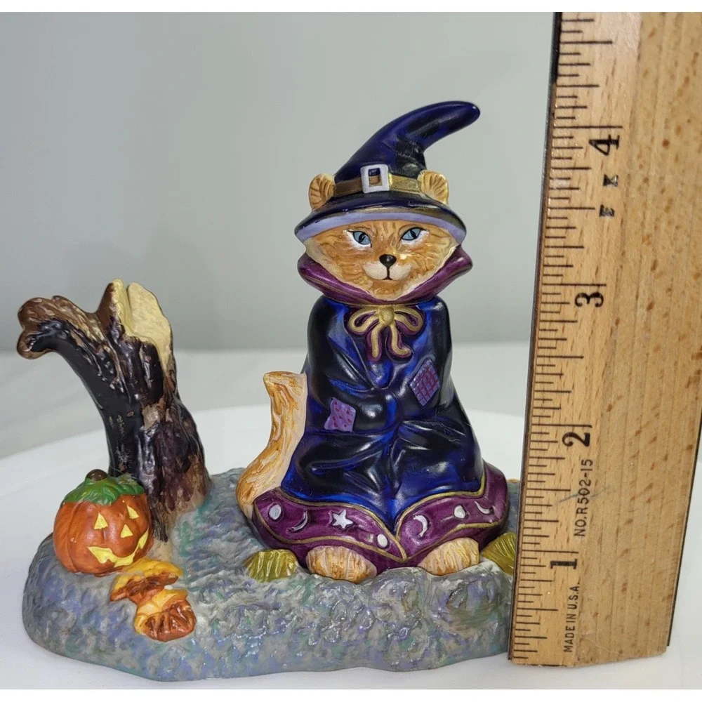 Partylite Abracadandle Halloween Wizard Cat Tea Light Candle Holder Snuffer